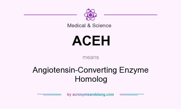 What does ACEH mean? It stands for Angiotensin-Converting Enzyme Homolog