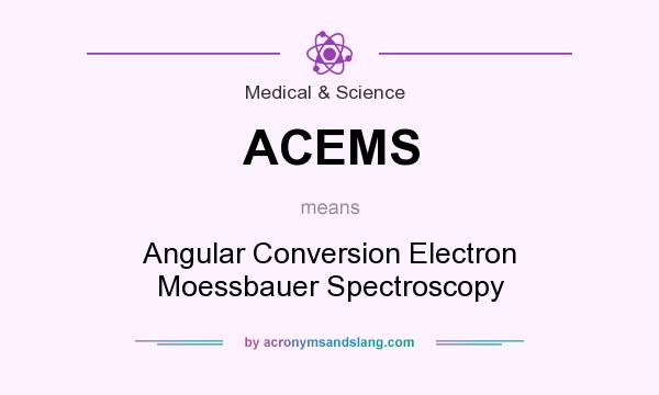 What does ACEMS mean? It stands for Angular Conversion Electron Moessbauer Spectroscopy