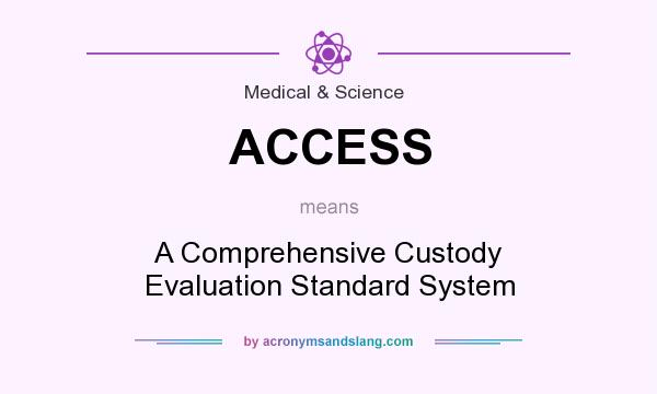 What does ACCESS mean? It stands for A Comprehensive Custody Evaluation Standard System