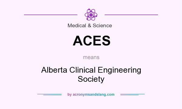 What does ACES mean? It stands for Alberta Clinical Engineering Society