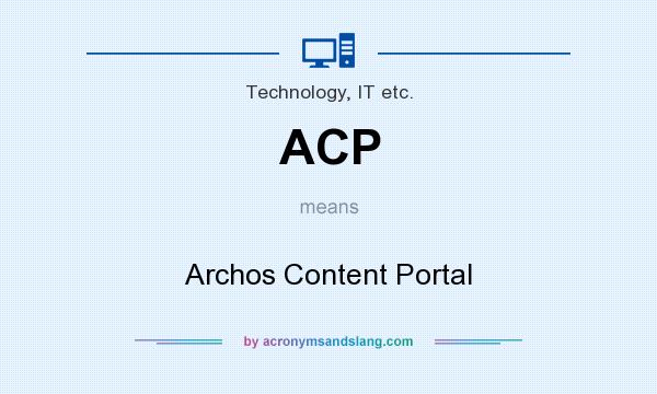 What does ACP mean? It stands for Archos Content Portal