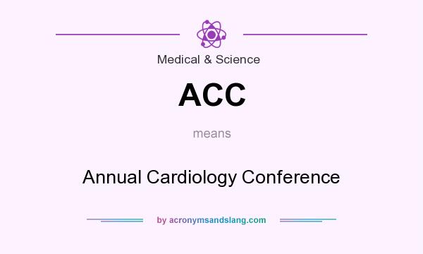 What does ACC mean? It stands for Annual Cardiology Conference