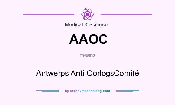 What does AAOC mean? It stands for Antwerps Anti-OorlogsComité
