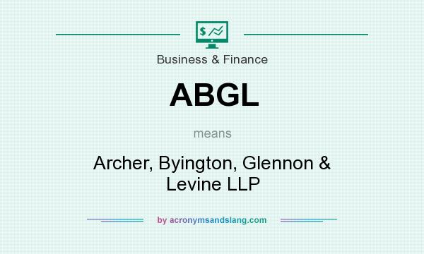 What does ABGL mean? It stands for Archer, Byington, Glennon & Levine LLP