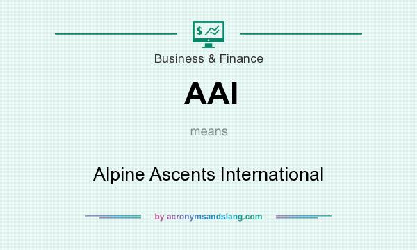 What does AAI mean? It stands for Alpine Ascents International