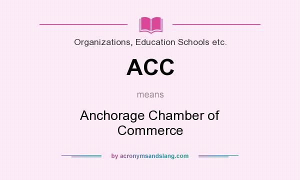 What does ACC mean? It stands for Anchorage Chamber of Commerce