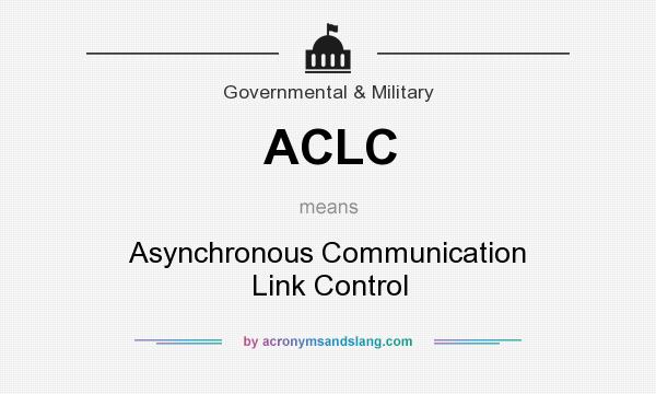 What does ACLC mean? It stands for Asynchronous Communication Link Control