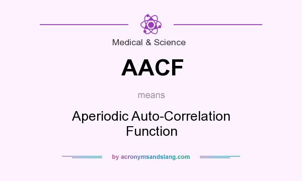What does AACF mean? It stands for Aperiodic Auto-Correlation Function