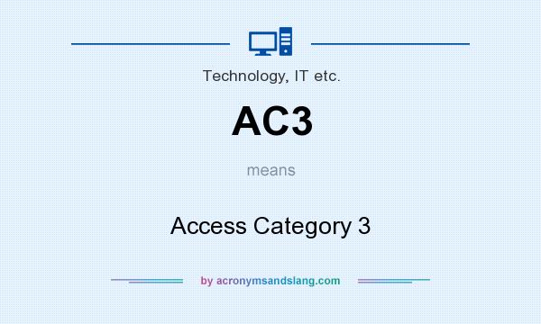What does AC3 mean? It stands for Access Category 3