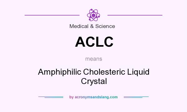 What does ACLC mean? It stands for Amphiphilic Cholesteric Liquid Crystal