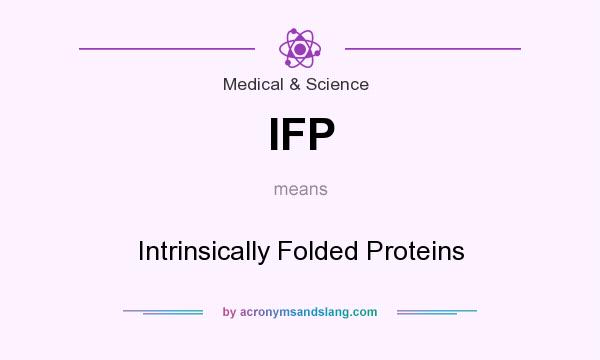 What does IFP mean? It stands for Intrinsically Folded Proteins