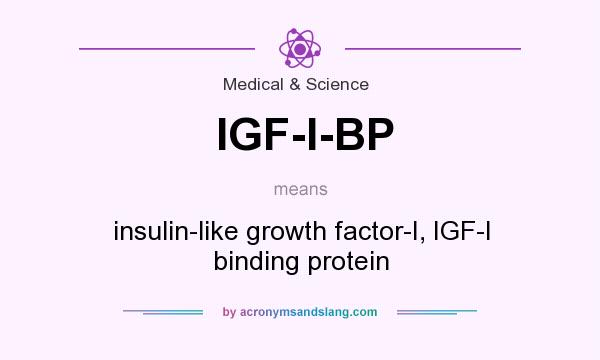 What does IGF-I-BP mean? It stands for insulin-like growth factor-I, IGF-I binding protein