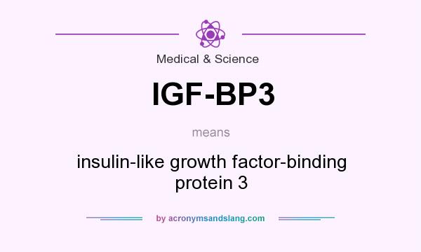 What does IGF-BP3 mean? It stands for insulin-like growth factor-binding protein 3