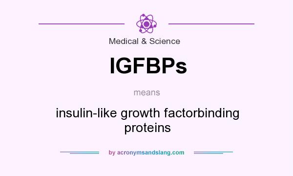 What does IGFBPs mean? It stands for insulin-like growth factorbinding proteins