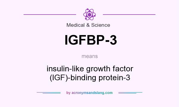 What does IGFBP-3 mean? It stands for insulin-like growth factor (IGF)-binding protein-3
