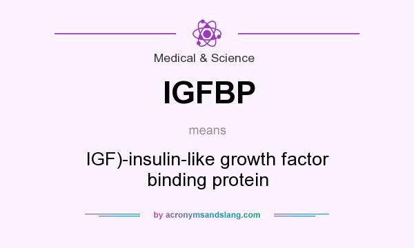 What does IGFBP mean? It stands for IGF)-insulin-like growth factor binding protein