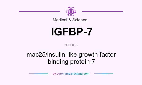 What does IGFBP-7 mean? It stands for mac25/insulin-like growth factor binding protein-7