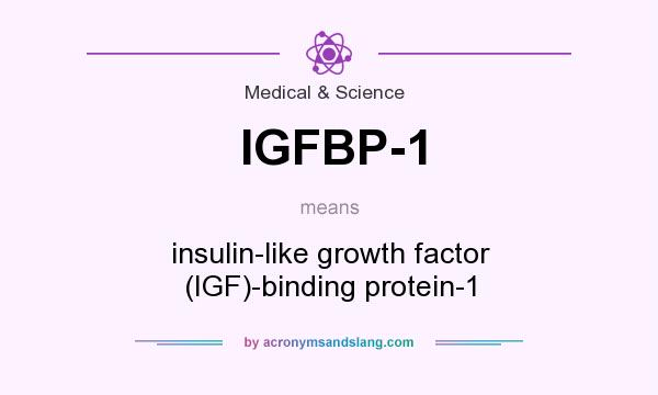 What does IGFBP-1 mean? It stands for insulin-like growth factor (IGF)-binding protein-1