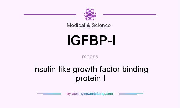 What does IGFBP-I mean? It stands for insulin-like growth factor binding protein-I