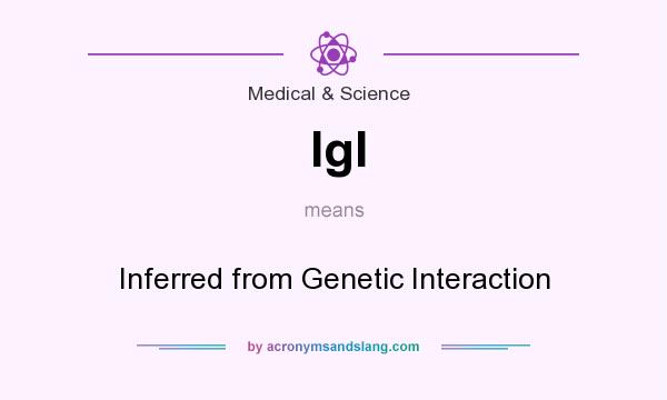 What does IgI mean? It stands for Inferred from Genetic Interaction