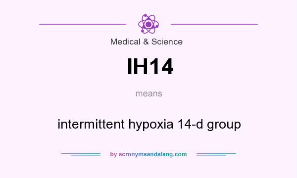 What does IH14 mean? It stands for intermittent hypoxia 14-d group