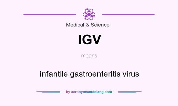 What does IGV mean? It stands for infantile gastroenteritis virus