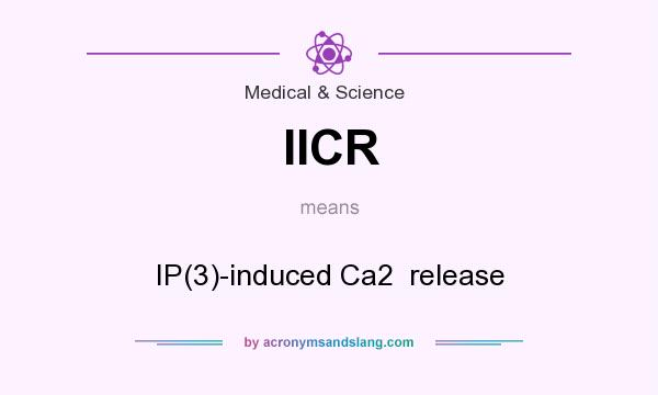 What does IICR mean? It stands for IP(3)-induced Ca2  release