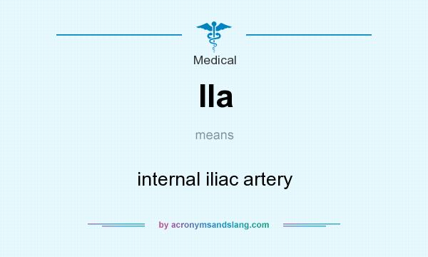 What does IIa mean? It stands for internal iliac artery
