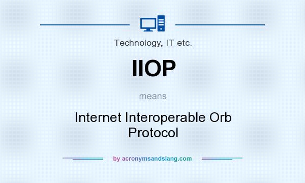 What does IIOP mean? It stands for Internet Interoperable Orb Protocol
