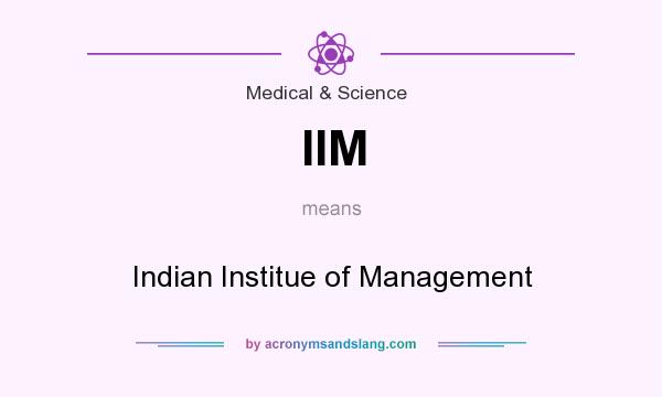 What does IIM mean? It stands for Indian Institue of Management