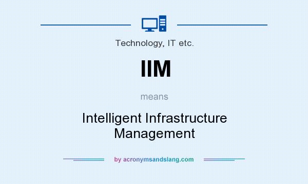 What does IIM mean? It stands for Intelligent Infrastructure Management