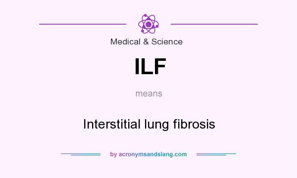 What does ILF mean? It stands for Interstitial lung fibrosis