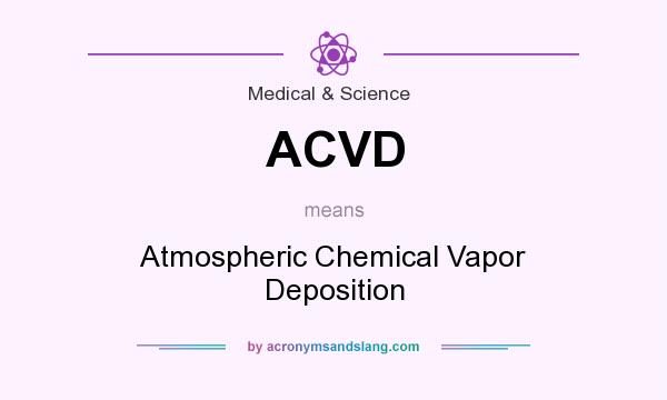 What does ACVD mean? It stands for Atmospheric Chemical Vapor Deposition