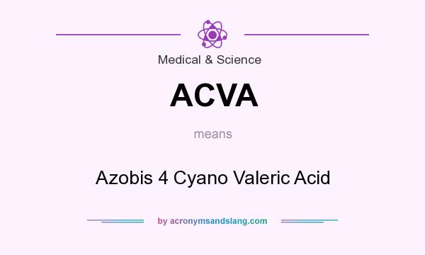 What does ACVA mean? It stands for Azobis 4 Cyano Valeric Acid