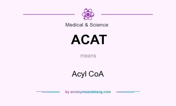 What does ACAT mean? It stands for Acyl CoA