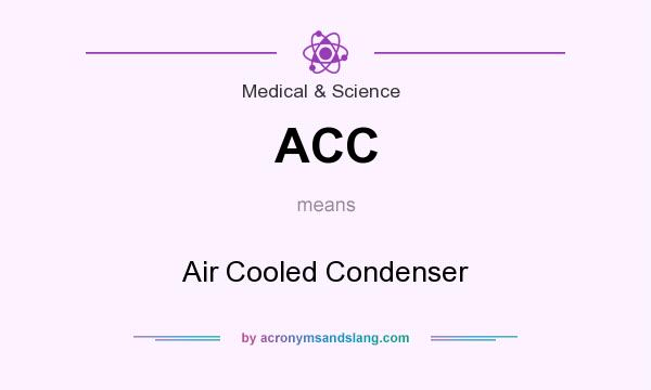 What does ACC mean? It stands for Air Cooled Condenser