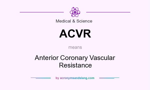 What does ACVR mean? It stands for Anterior Coronary Vascular Resistance