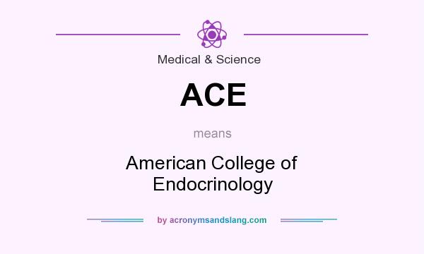 What does ACE mean? It stands for American College of Endocrinology