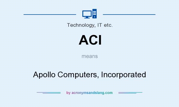 What does ACI mean? It stands for Apollo Computers, Incorporated