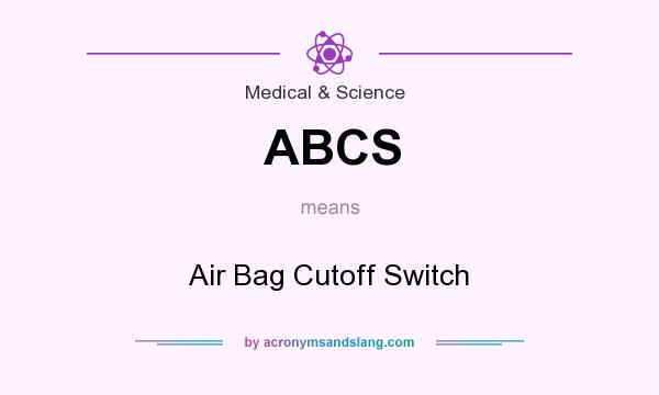 What does ABCS mean? It stands for Air Bag Cutoff Switch