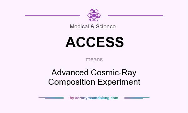 What does ACCESS mean? It stands for Advanced Cosmic-Ray Composition Experiment