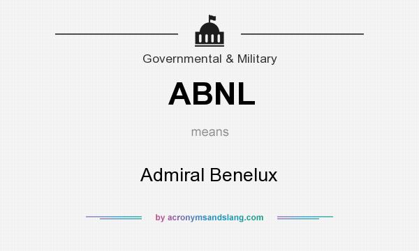 What does ABNL mean? It stands for Admiral Benelux