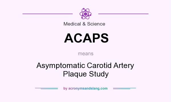 What does ACAPS mean? It stands for Asymptomatic Carotid Artery Plaque Study