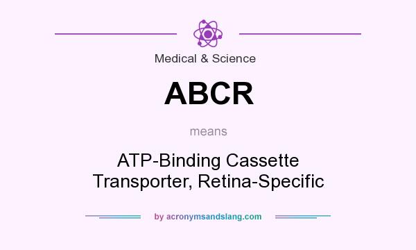 What does ABCR mean? It stands for ATP-Binding Cassette Transporter, Retina-Specific