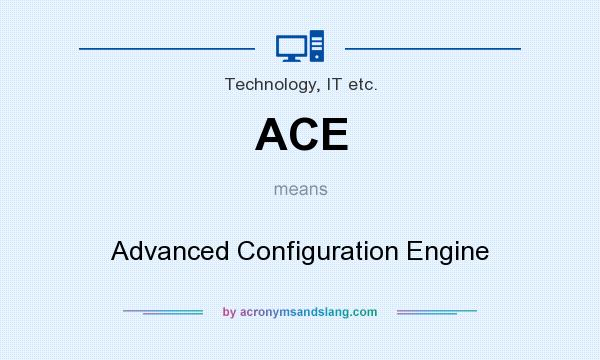 What does ACE mean? It stands for Advanced Configuration Engine