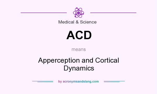 What does ACD mean? It stands for Apperception and Cortical Dynamics