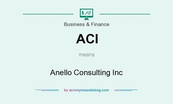 What does ACI mean? It stands for Anello Consulting Inc