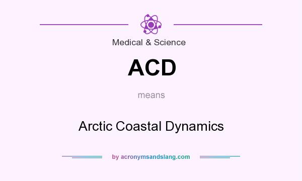 What does ACD mean? It stands for Arctic Coastal Dynamics