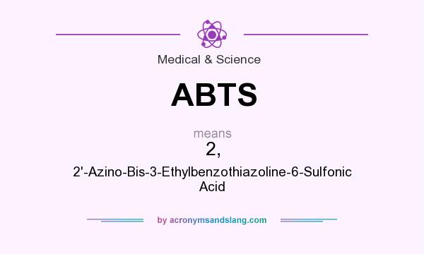 What does ABTS mean? It stands for 2, 2`-Azino-Bis-3-Ethylbenzothiazoline-6-Sulfonic Acid