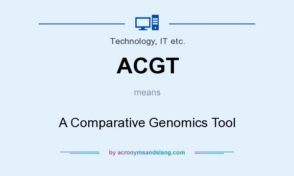 What does ACGT mean? It stands for A Comparative Genomics Tool